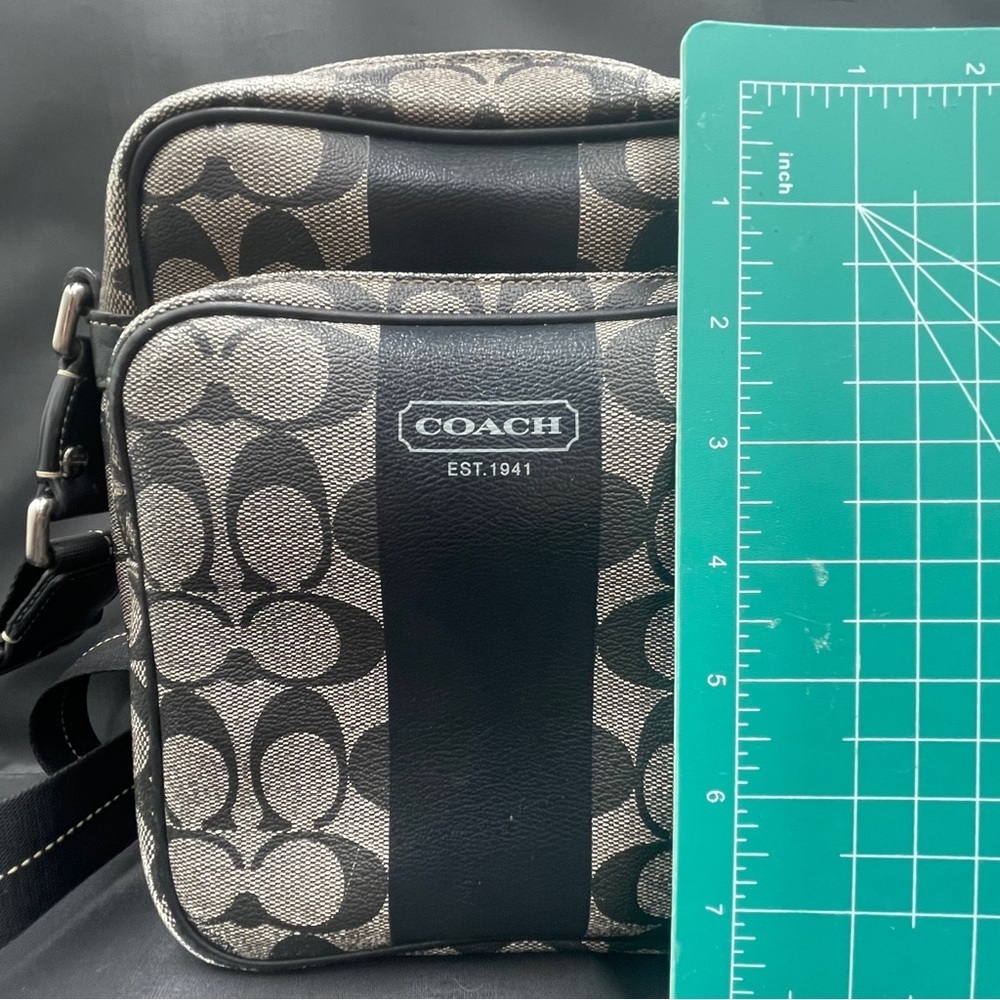 Coach Heritage Stripe Flight Shoulder Bag - Picture 3 of 8